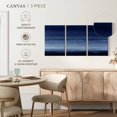 thumbnail image 5 of Elephant Stock Highlight Indigo Wall Art - Horizontal Multi Panel Canvas - Living Room Wall Decor - Abstract Multi Panel - Blue And Black Decor By Rachel Springer - 26" x 12", 5 of 8
