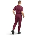 thumbnail image 5 of Tafford Active Stretch Men’s Jogger Scrub Set – Includes V-Neck Top and Drawstring Jogger Pant (Large, Wine), 5 of 6