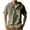 Army Green, variant on Lumeqa Men's Cotton Linen Shirts Short Sleeve Casual Sweatshirts Button Down Summer Beach Shirts with Hoodies