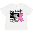 thumbnail image 3 of Inktastic Our Family Fights Together Breast Cancer Awareness Boys or Girls Toddler T-Shirt, 3 of 5