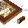 thumbnail image 3 of Grooved 5 in. x 7 in. Walnut Picture Frame (Set of 2), 3 of 8