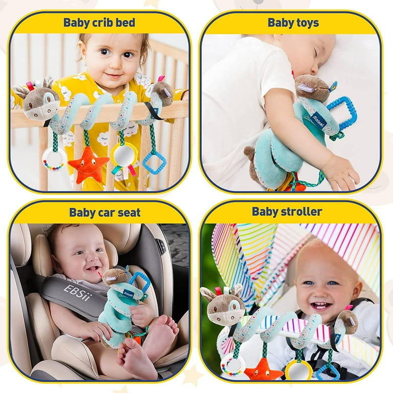 Style-Carry Baby Spiral Car Seat Toys Sensory Hanging Toys for - Main Image