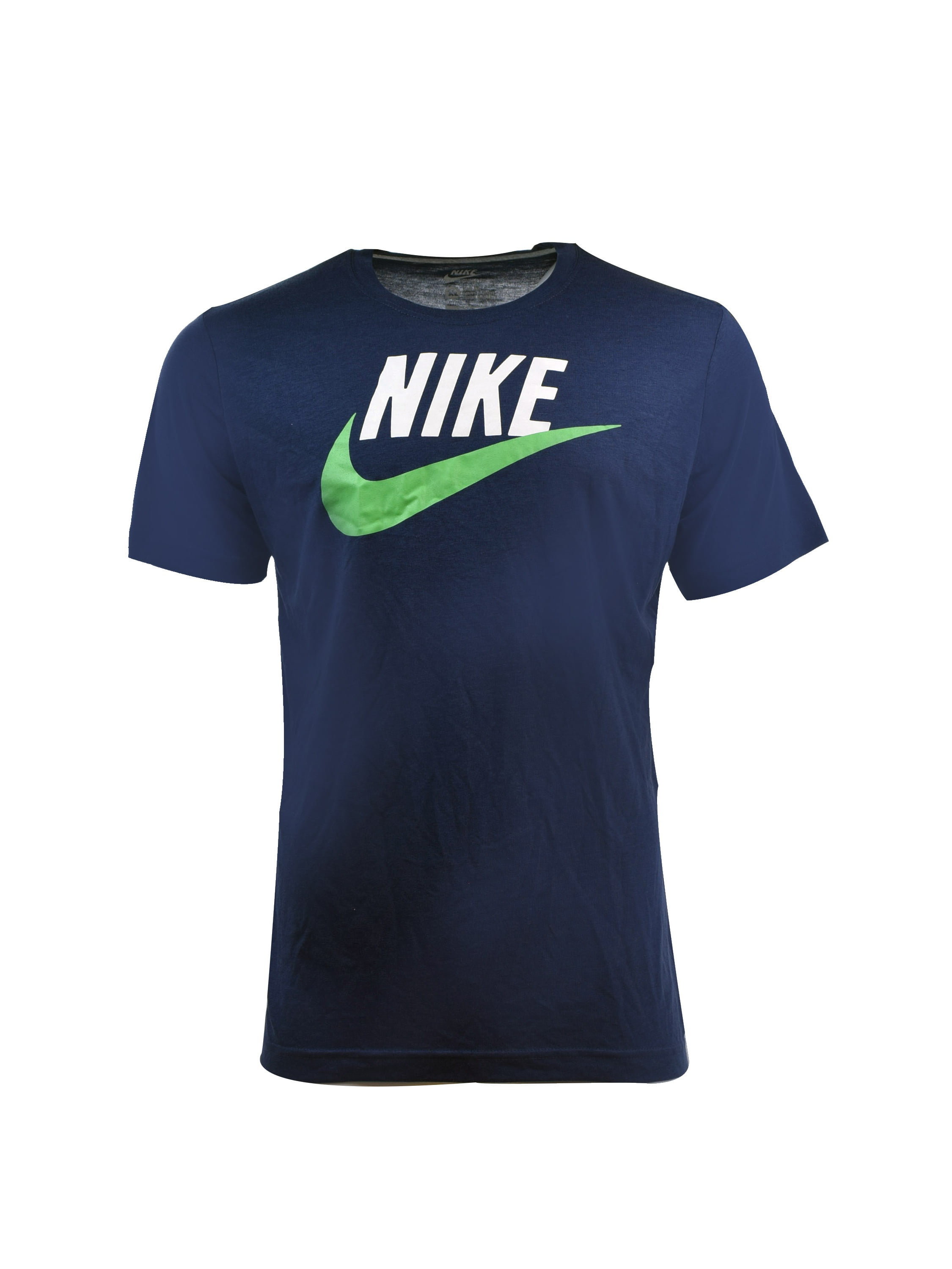 Nike - Nike Icon Swoosh Logo Men's Sportswear Casual T-Shirt Navy Blue ...