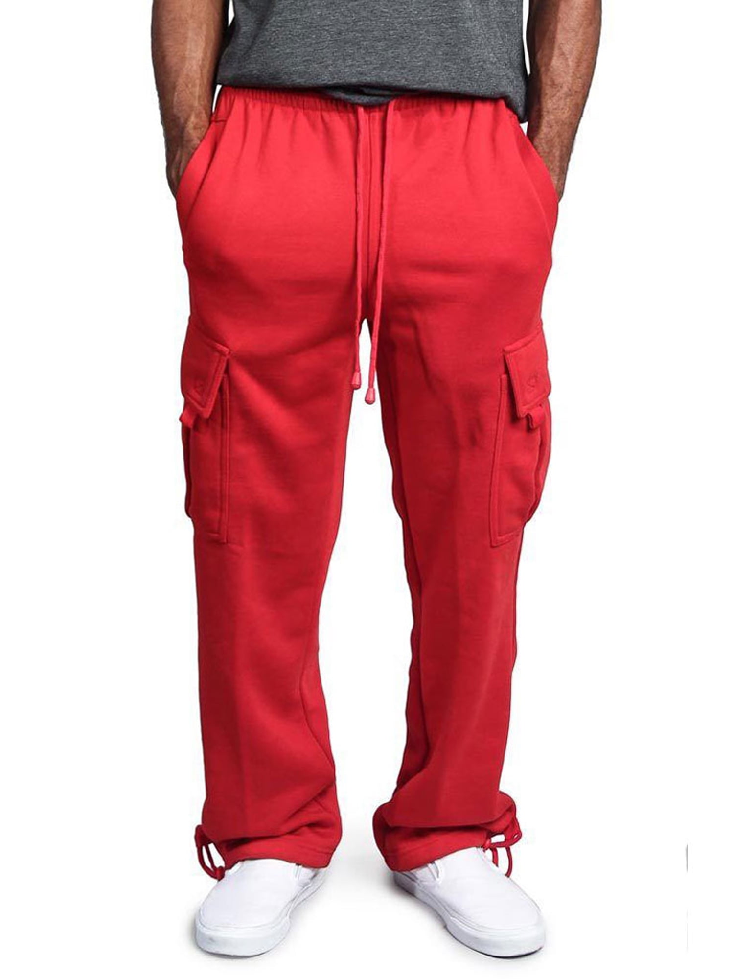 Jogger Fleece Cargo Pocket Sweat Pants 