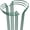 Green - 6 Pack, variant on PETGLE Plant Support Stakes, 6 Pack Metal Peony Cages and Supports, Garden Stakes Plant Support Cage, Large Plant Support Ring for Outdoor Indoor Snake Plant Peony Rose Flowers Vine (10" W x 15.8" H)