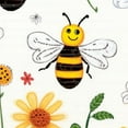 thumbnail image 6 of Fitted Tablecloth, Spring Animal Decor Print Polyester Table Cloth, Flying Bees Flowers, 6 of 8