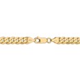thumbnail image 4 of 14K Yellow Gold bracelet Curb chain 24 in 7.25 mm 7.25mm Beveled, 4 of 5