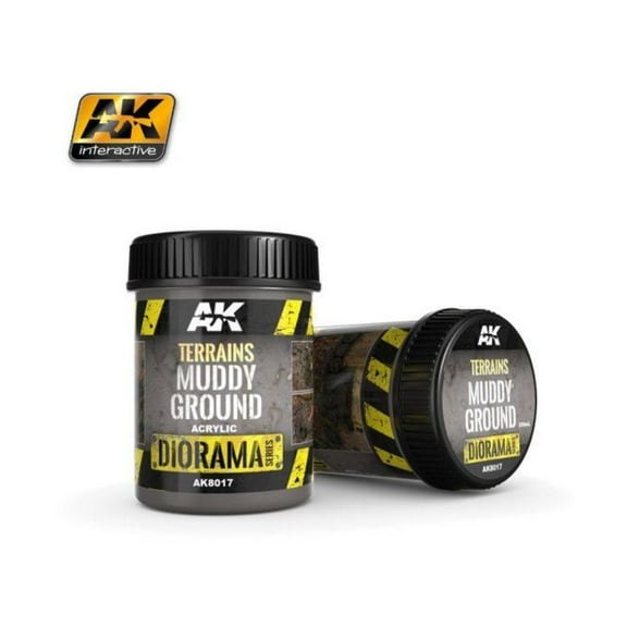 AK-Interactive Terrains Muddy Ground - 250ml (Acrylic) New