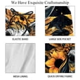thumbnail image 4 of luoweisi Men's Beach Shorts Quick Dry Swim Trunks with Mesh Lining Sunflower Unicorn M, 4 of 5