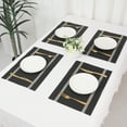 thumbnail image 7 of Unique Bargains Set of 8 Vinyl Placemats for Kitchen Washable Table Placemats Black, 7 of 7