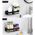 thumbnail image 3 of Shower Shelf, Shower Shelf Without Drilling, Stainless Steel Bathroom Shelf, Shower Storage, Adhesive Installation Shower Caddy for Shampoo, with Set, 3 of 5