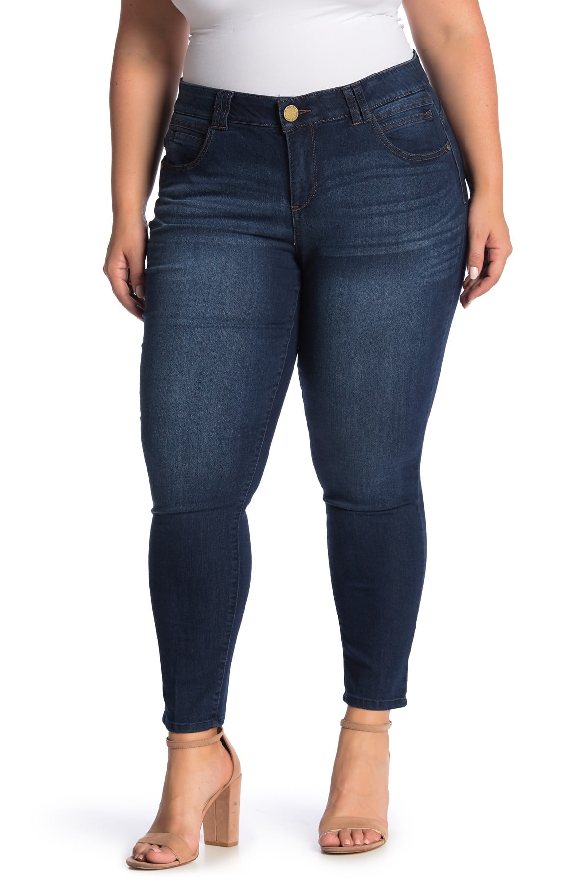Democracy - Womens Jeans Plus Ab-Solution Skinny Stretch 16W - Walmart ...