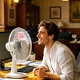 thumbnail image 4 of olkpmnmk Portable Air Conditioners Fan, Attachment for Fan with Hangable Ice Box System, Portable Summer Cooler Fan Kit, Desktop Mini Cooling Device for Bedroom, Office, Dorm, Home, 4 of 8