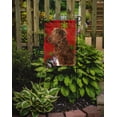 thumbnail image 2 of Carolines Treasures SS4738-FLAG-PARENT Chesapeake Bay Retriever Red Snowflakes Holiday Christmas Flag  multicolor, 2 of 2