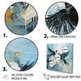 thumbnail image 3 of Designart "Minimalist Blue Bird With White Blossoms III" Birds Of Paradise Canvas Art Print, 3 of 7