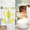 thumbnail image 7 of Dreamtimes Face Hand Towel Set Lemon Slices Cotton Washcloths, Ultra Soft and Highly Absorbent,Decorative Fingertip Face Towel for Bathroom Hotel- Pack of 2, 7 of 7