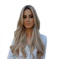 thumbnail image 1 of Women Gradient Blond Long Curly Wig Synthetic Wavy Hair Heat Resistant Wig, 1 of 6