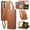 Brown, variant on Leather For Samsung Galaxy A27 5G Multi Colored Sewing Thread Wallet Case , With Card Holder,Wristband,Magnetic Clasp Kickstand Folio Cover,Black,For Galaxy A27 5G