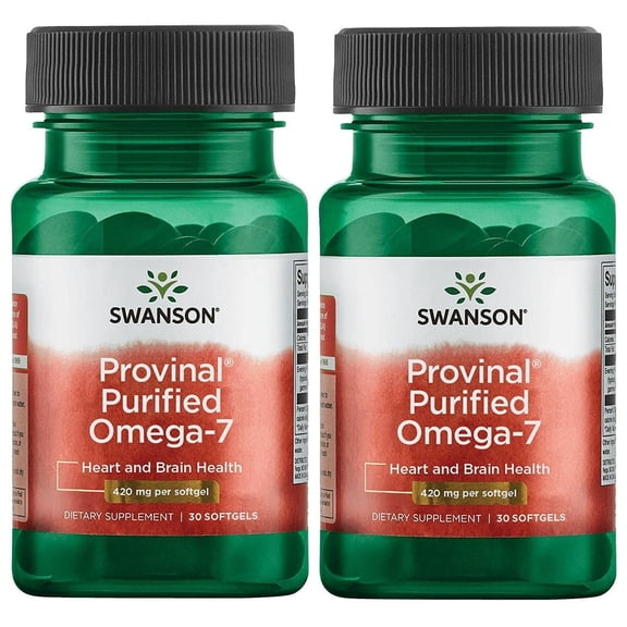 Swanson Provinal Purified Omega-7 420 mg 30 Sgels 2 Pack