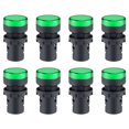 thumbnail image 1 of Unique Bargains 8Pcs AC/DC 24V Indicator Lights, Green LED, Flush Panel Mount 7/8' 22mm, 1 of 5