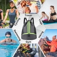 thumbnail image 7 of Bocaoying Sports Drawstring Backpack, Waterproof Gym Backpack, Swim Bag with Shoes Compartment, Pull String Sport Bag for Soccer and Basketball, 7 of 7