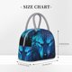thumbnail image 2 of Fotbe Futuristic Blue Light Wolf Bolsa de Almuerzo con Estampado, Lonchera Aislada, Contenedor de Comida Reutilizable Tipo Cooler a Prueba de Fugas, 2 of 6