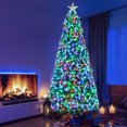 thumbnail image 6 of LAZY BUDDY 9FT Pre-Lit Optical Fiber Christmas Tree, Artificial Xmas Tree with 380 Multicolor LED Lights, for Holiday Home Decoration, 6 of 10