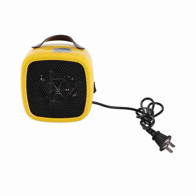 Mini ventilador calefactor eléctrico con asa, calentador de escritorio para invierno, para el hogar y la oficina, con protección contra sobrecalentamiento.