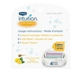 Schick Intuition 4Blade Honey Limoncello Razor Cartridge Refills, 3ct