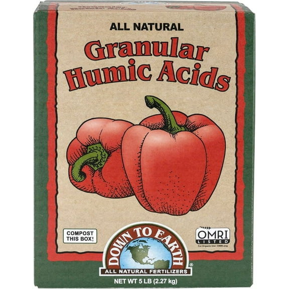 Down to Earth (#DTE07827) Organic Granular Humic Acids Fertilizer Mix, 5 lb