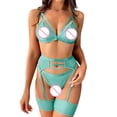 thumbnail image 4 of Gibobby Ropa sexy de mujer para sexo Lencería sexy para mujer, ropa interior sexy, lencería para mujer(Azul celeste, XG), 4 of 5