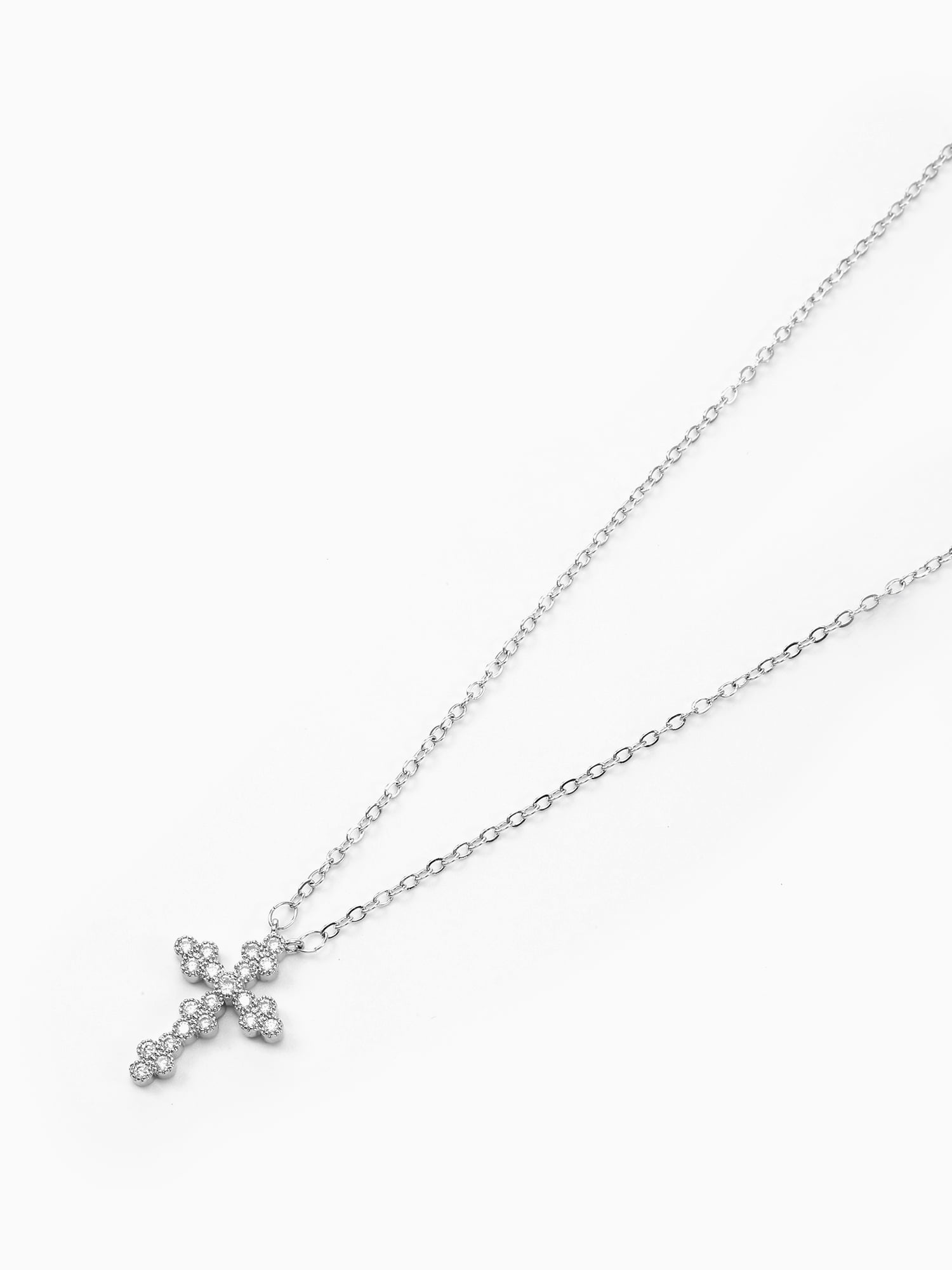 Time And Tru Delicate Cross Necklace