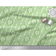 thumbnail image 2 of Soimoi Green Cotton Duck Fabric Abstract Damask Print Fabric by the Yard 42 Inch Wide, 2 of 3