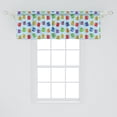 thumbnail image 2 of Ambesonne Coffee Window Valance, Colorful Mugs Hot Drink, 54" X 18", Multicolor, 2 of 3
