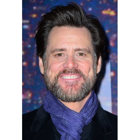 Jim Carrey At Arrivals For Saturday Night Live Snl 40Th Anniversary Stretched Canvas -  (8 x 10)