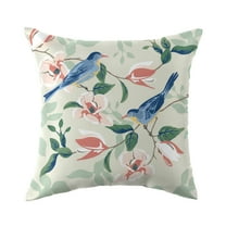 Mainstays 16 in x 16 in Blue Bird Outdoor Pillow, Multi-color