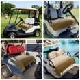 thumbnail image 6 of Golf Cart Seat Covers for 2 Seater,Brown Ombre Microfiber Cart Seat Towel Blanket,Modern Abstract Art Ocean Oil Painting Absorbent Breathable Non Slip Bench Seats Protector for Golf Course 51"x31", 6 of 9