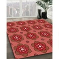 thumbnail image 3 of Ahgly Company Machine Washable Indoor Square Transitional Grapefruit Red Area Rugs, 6' Square, 3 of 7