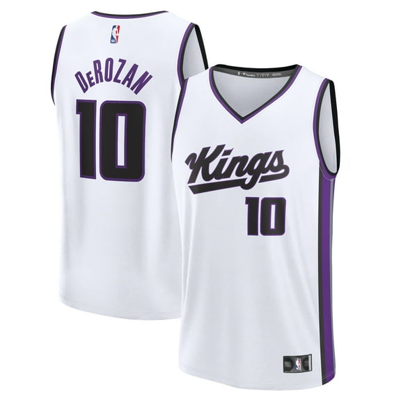 Men's Fanatics DeMar DeRozan White Sacramento Kings Fast Break Replica Player Jersey - Association Edition