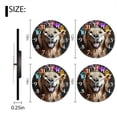 thumbnail image 2 of Non-Ticking Silent Wall Clocks Battery Operated Personalized Decor Clock for Living Room,Bedroom-Golden Retriever Dog With Colorful Flower Wreath On Head(12inch), 2 of 4