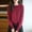 02 Wine, variant on YueHuiYing Women's Fashion Casual Solid Color Semi-turtle Neck Loose Winter Knitted Sweater Pullover Top