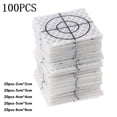 thumbnail image 2 of 100 Pcs Station Totale Cible Réfléchissante Autocollant Mesure Phosphor 60-20mm D, 2 of 6