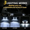 thumbnail image 3 of Luz de automoción 1 faro LED de 7 pulgadas de 7 x 6 o 5 x 7 pulgadas con luz alta/baja y DRL 180 W IP67 resistente al agua de repuesto para Jeep Wrangler YJ Cherokee XJ Comanche MJ Chevrolet GMC y más, 3 of 8
