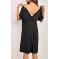 thumbnail image 7 of Ekouaer Women’s Nursing/Delivery/Labor/Hospital Nightdress Short Sleeve Maternity Nightgown with Button, 7 of 7
