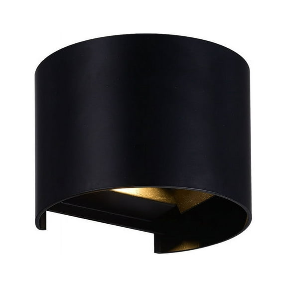LED Wall Sconce with Black Finish