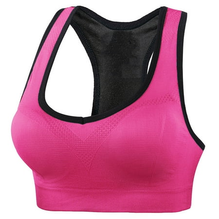 Yuzhih Sports Bras for Women High Support Wireless Athletic Running Bra Scoop Neck Workout Gym Bralettes
