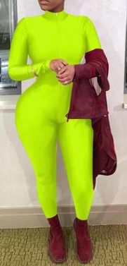 ZIYIXIN Women Sexy Solid Color Jumpsuit 
