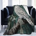 thumbnail image 2 of Owl Blanket Forest Owl Decor Throw Blanket Owl Blanket Gifts for Girls Boys Owl Lovers Winter Super Warm Soft Plush Lightweight Fleece Flannel Sofa Bedding Blanket for Kids Adults Men Women 80"X60", 2 of 6