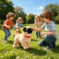 thumbnail image 5 of Simulation Dog Toy, Lifelike Stuffed Interactive Pet Toy, Stuffed Animals Electronic Puppy with Sound & Movable Limbs, for Birthday Party Holiday Gift Home Decor, 5 of 5