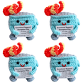 thumbnail image 1 of Contenedor Fuego Lindo Crochet Apoyo Emocional Regalos Divertidos Azul, 1 of 4